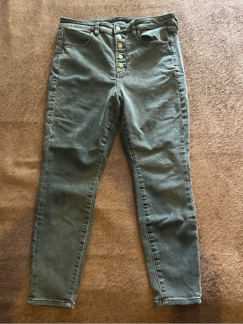 American Eagle Outfitters High-Rise Button-Fly Jeans - Black